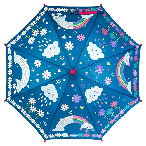 Stephen Joseph Kids' Color Changing Umbrella with Pinch Free Closure and Wet Dry Features RAINBOW, 23"X28 | Amazon (US)