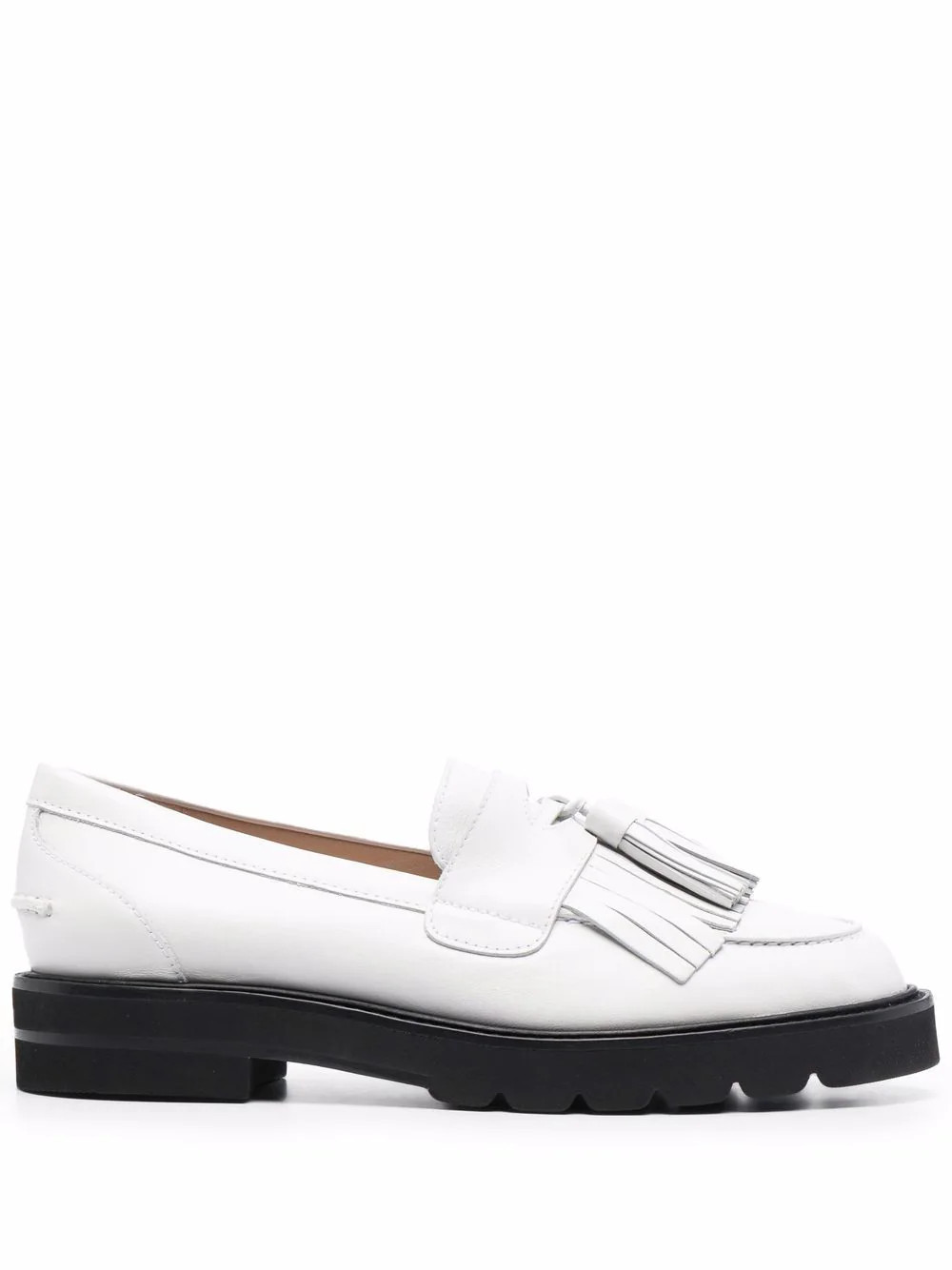 Stuart Weitzman Mila tassel loafers - White | Farfetch Global