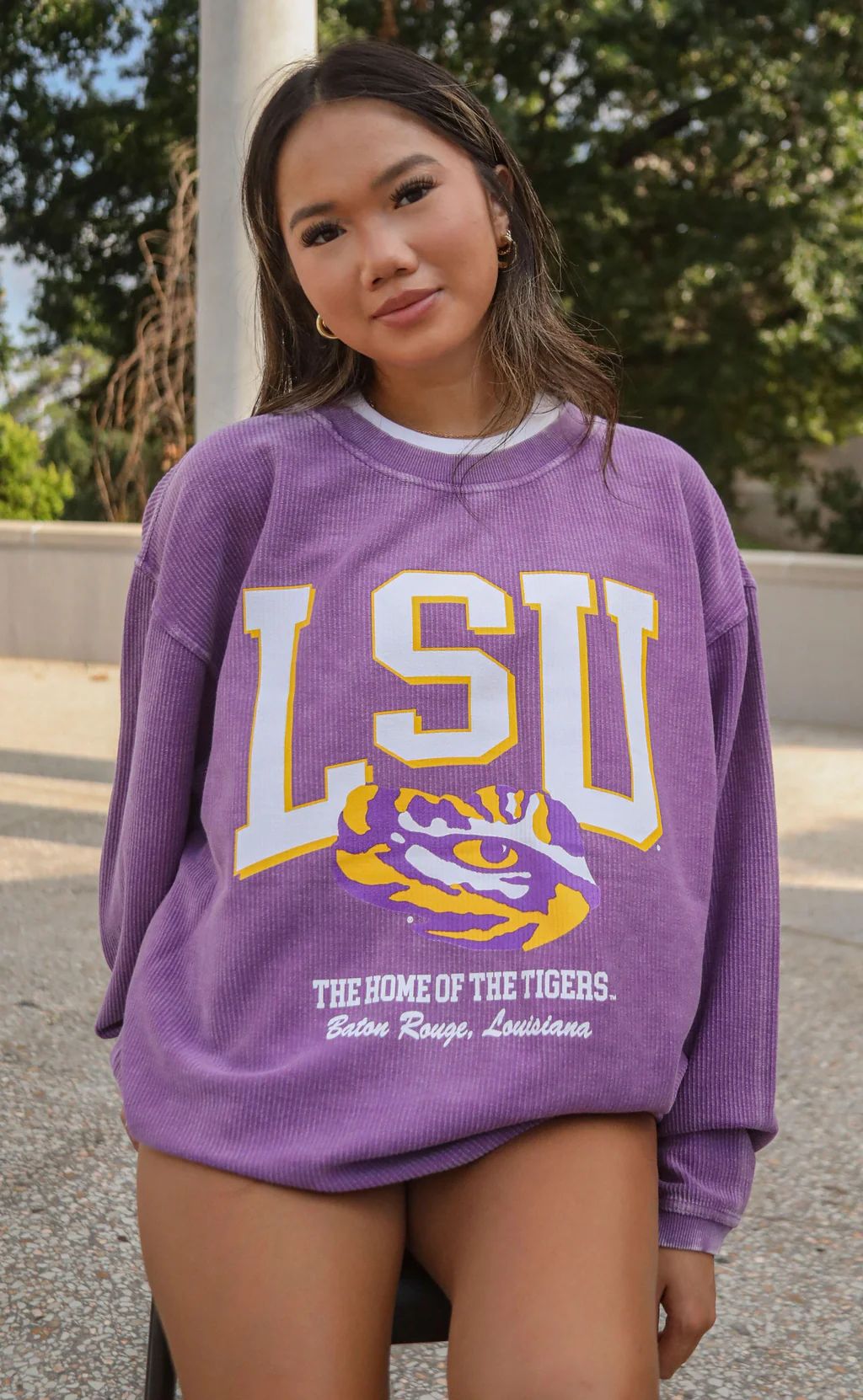 charlie southern: lsu mascot corded sweatshirt | RIFFRAFF