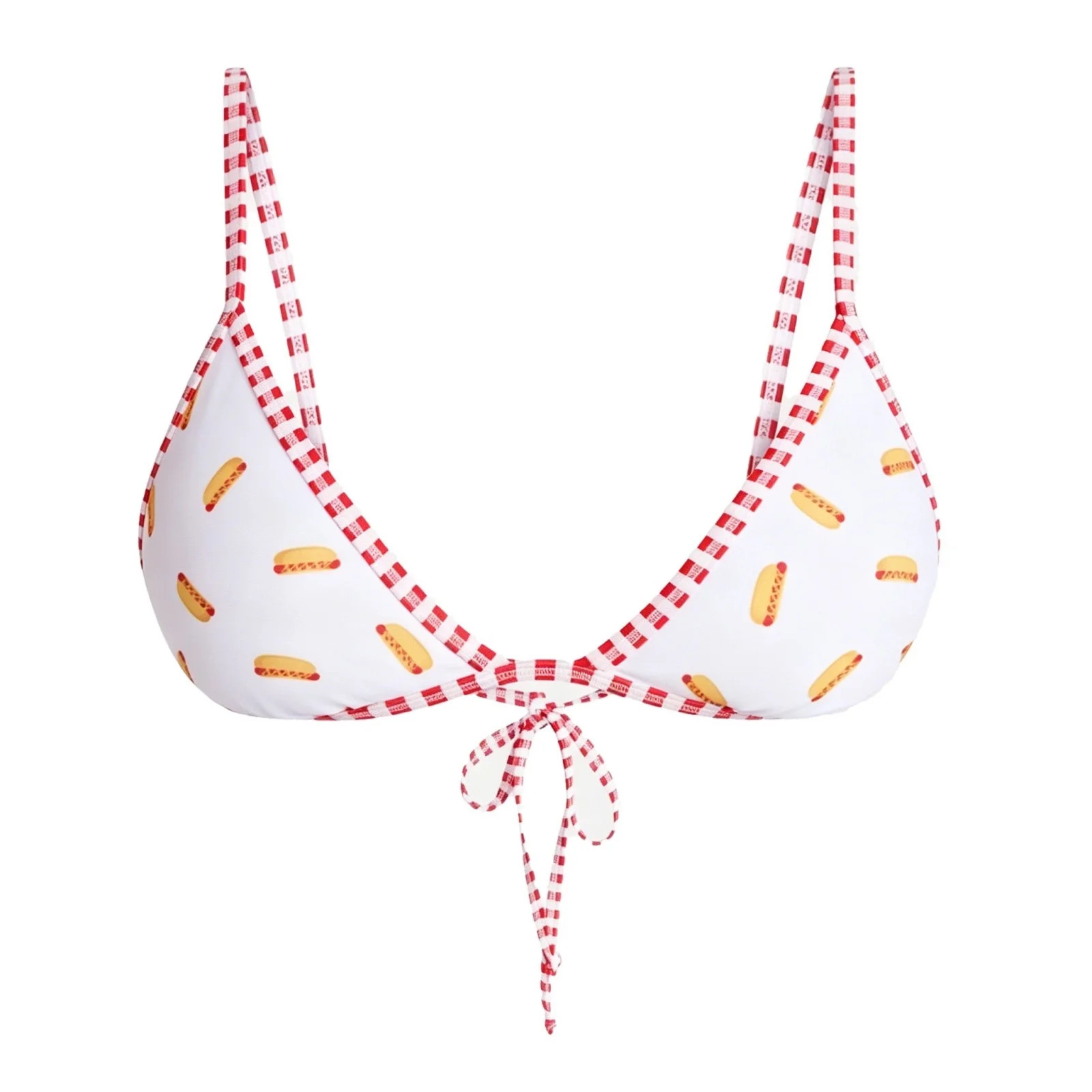 asdoklhq Double Straps Bikini Tops Tie Backless Bikini Top Halter Triangle Swimsuit Top Swim Vaca... | Walmart (US)