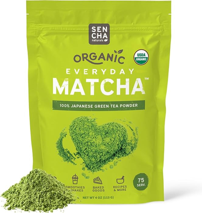 SEN CHA Naturals Organic Matcha Powder, Authentic Japanese Green Tea, Premium First & Second Harv... | Amazon (US)