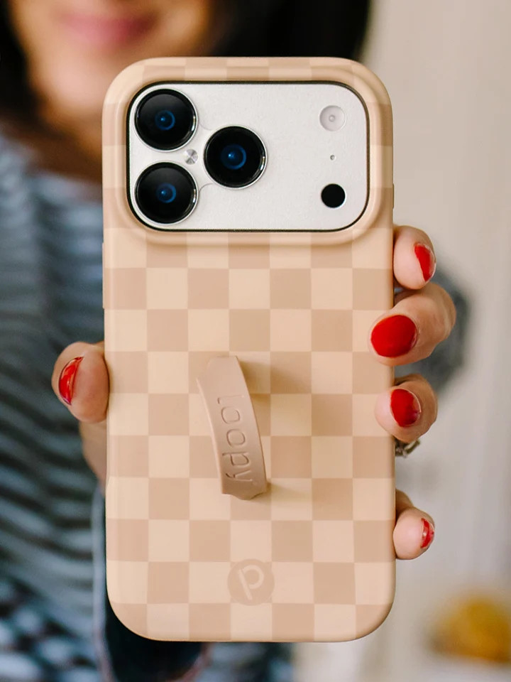 Loopy Cases - Caramel Checkered | Loopy Cases