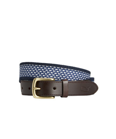 OUTLET Micro Whale Canvas Club Belt | vineyard vines