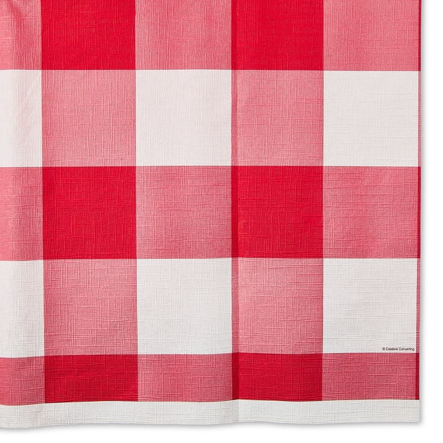 Patriotic 54" x 84" Red and White Gingham Disposable Paper Table Cover, by Way To Celebrate | Walmart (US)