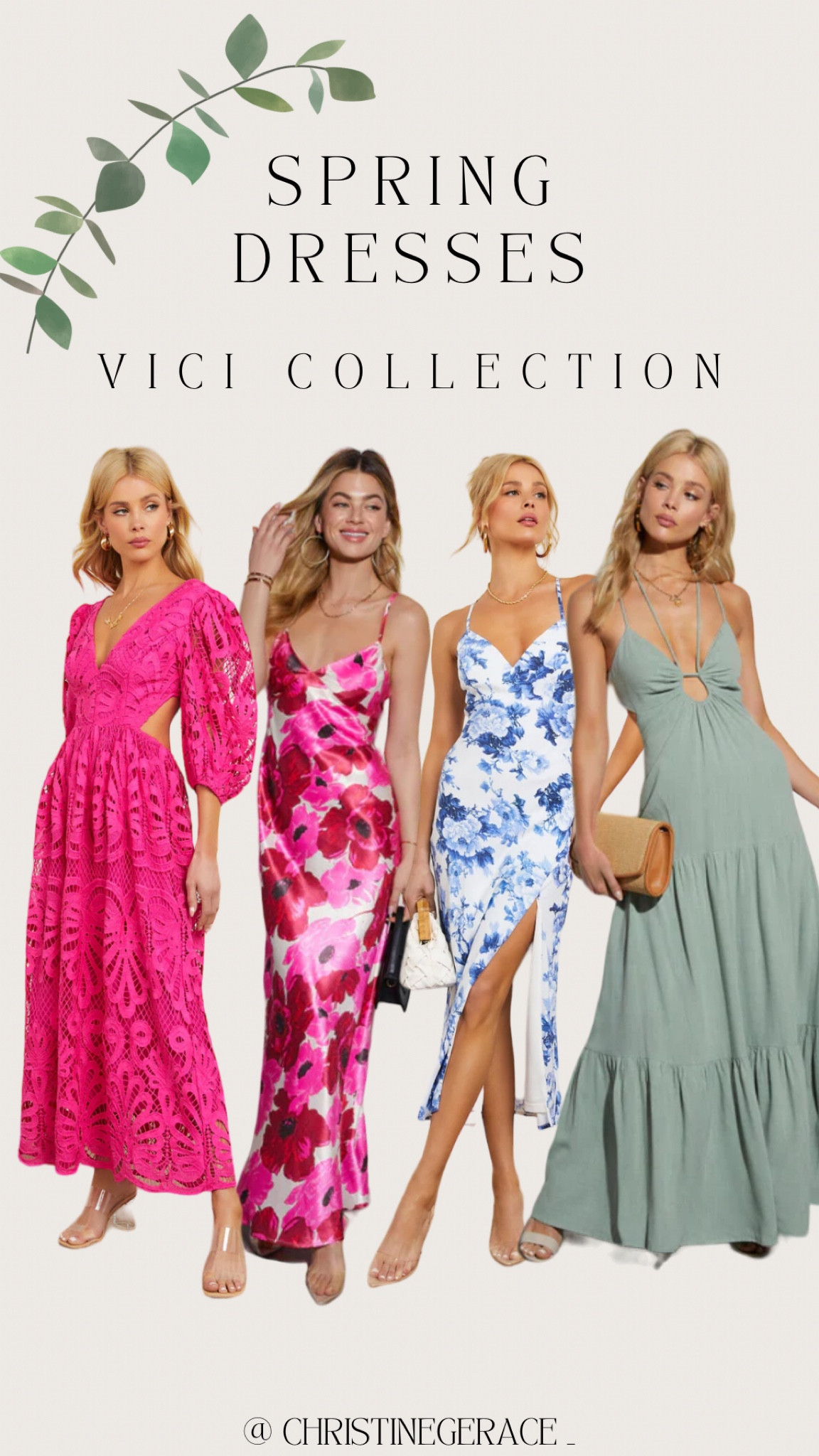 Spring dresses from the Vici collection 🌷

wedding guest, Easter dress, vacation outfit, resort wear, date night dress, spring dress 

@christinegerace_ 

#LTKGala #LTKSpringSale #LTKwedding