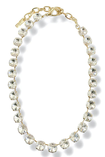 TOVA Sophia Gold Clear Necklace | The Willow Tree