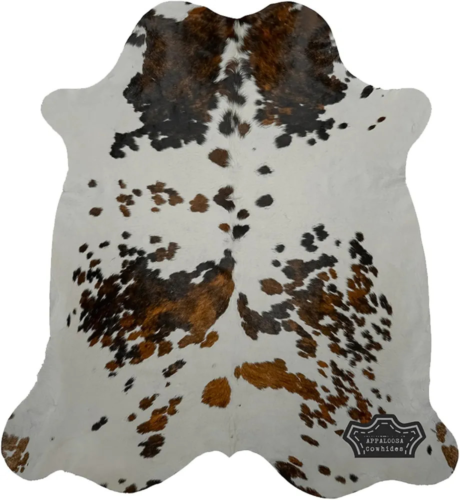 Natural Cowhide Rug - Tricolor Cowhide Area Rug for Bedroom & Living Room - Luxury Cowhides Moder... | Amazon (US)