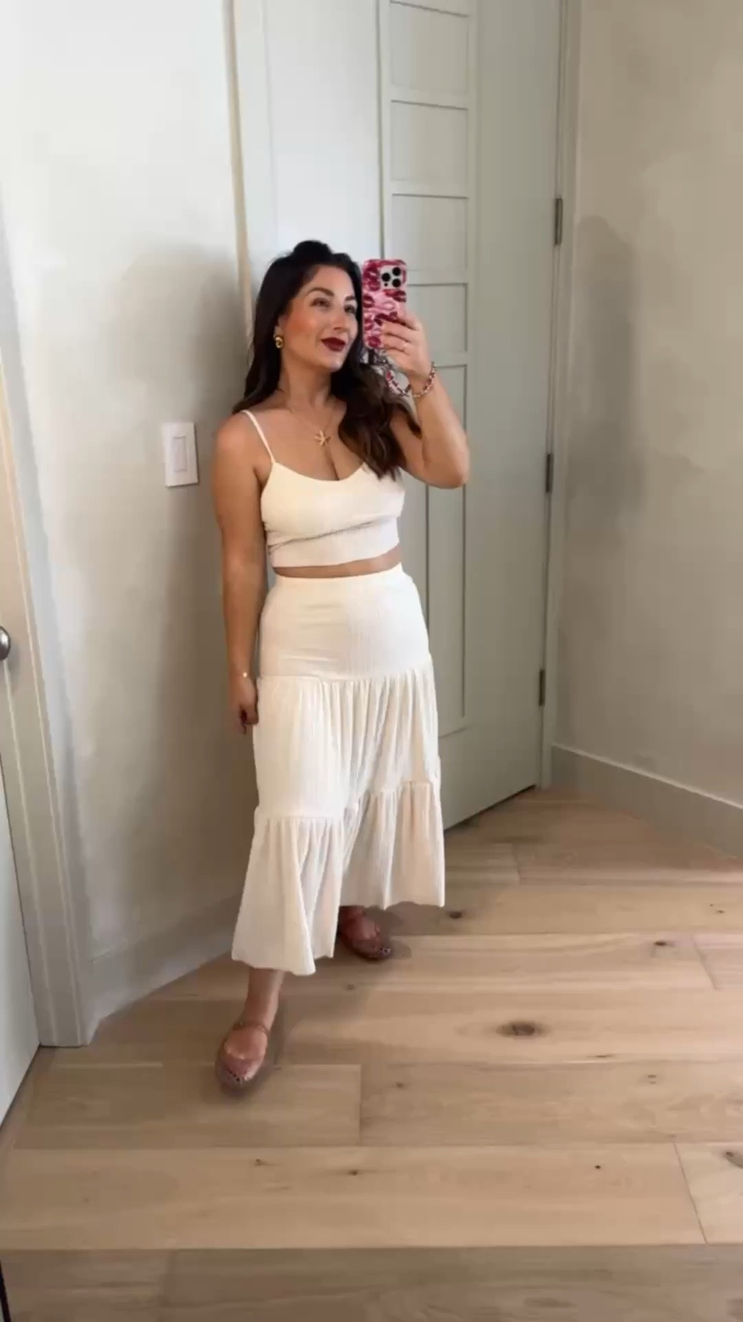 Cute summer set!  
Size small

Reviews said it was slightly sheer but I’m wearing nude shorts so I can’t tell! 

5’0” 140lbs

#LTKSaleAlert #LTKPetite #LTKTravel