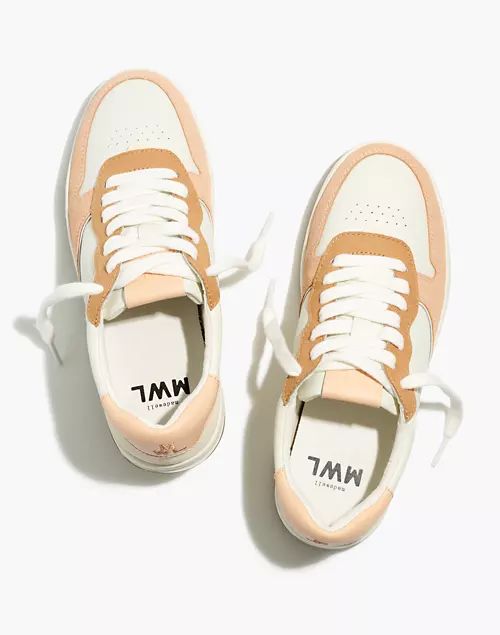 Court Low-Top Sneakers in Peach Colorblock | Madewell