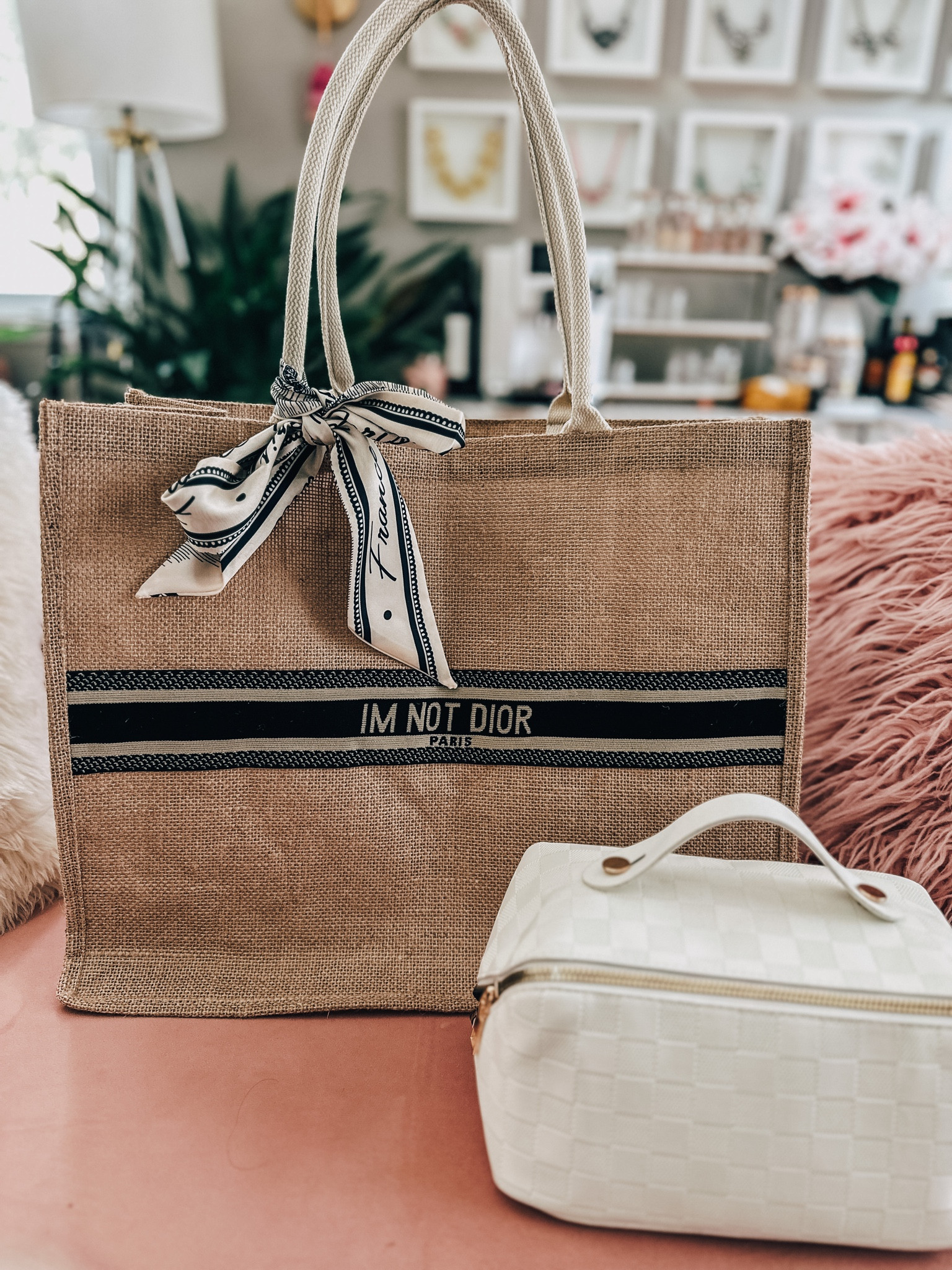 I’m not Dior tote bag
Beach bag
Cosmetics bag
Vacation bag must haves


#LTKGiftGuide #LTKunder50 #LTKtravel