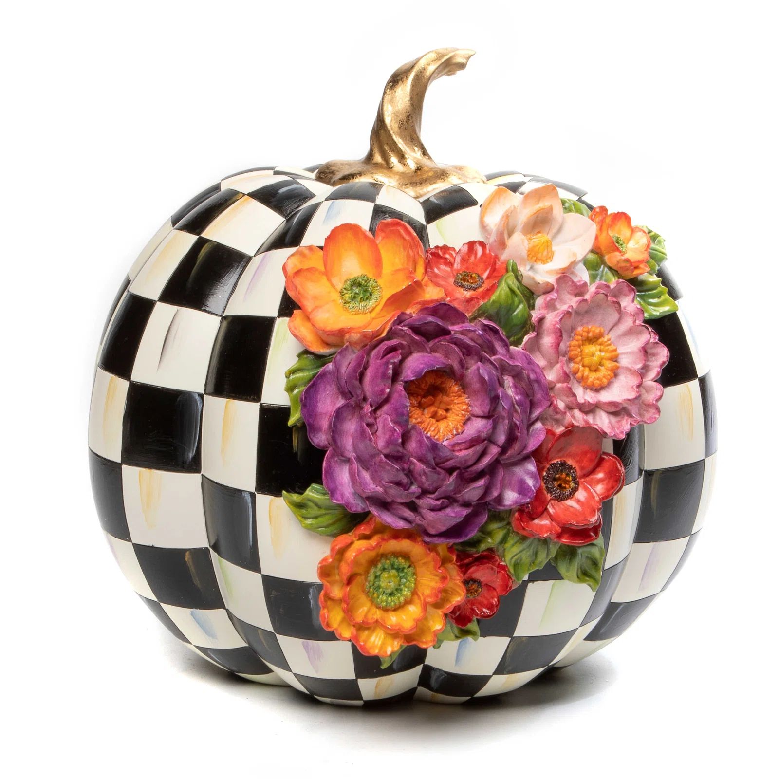 Courtly Check® Cascade Floral Pumpkin | Wayfair North America