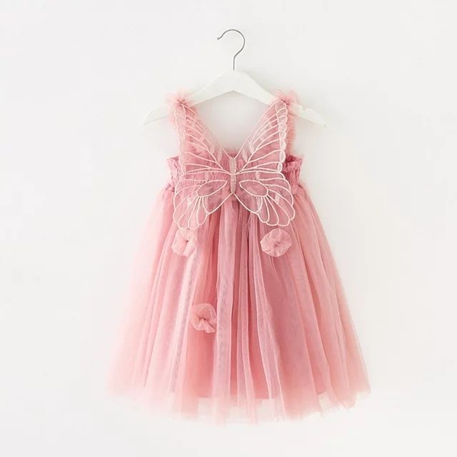 FAKKDUK Toddler Kids Girls Sleeveless Layered Tulle Tutu Dress Party Princess Strap Dresses Sundr... | Walmart (US)