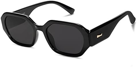SOJOS Polarized Sunglasses For Women Retro Rectangle Womens Sun Glasses Trendy Narrow Square 90s ... | Amazon (US)