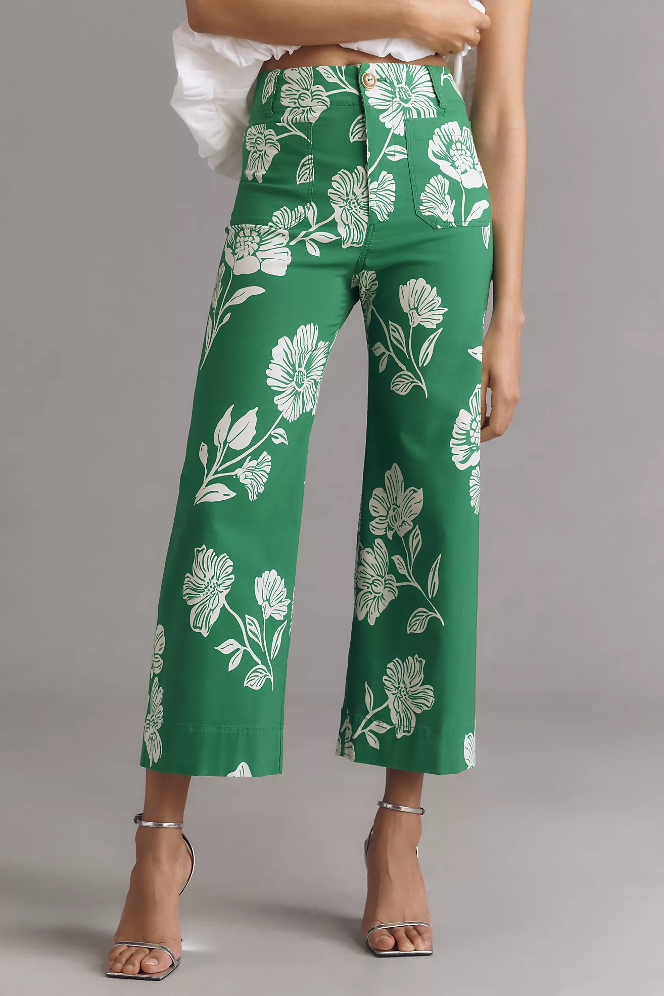 The Colette Cropped Wide-Leg Pants by Maeve: Magic Fabric Edition | Anthropologie (US)