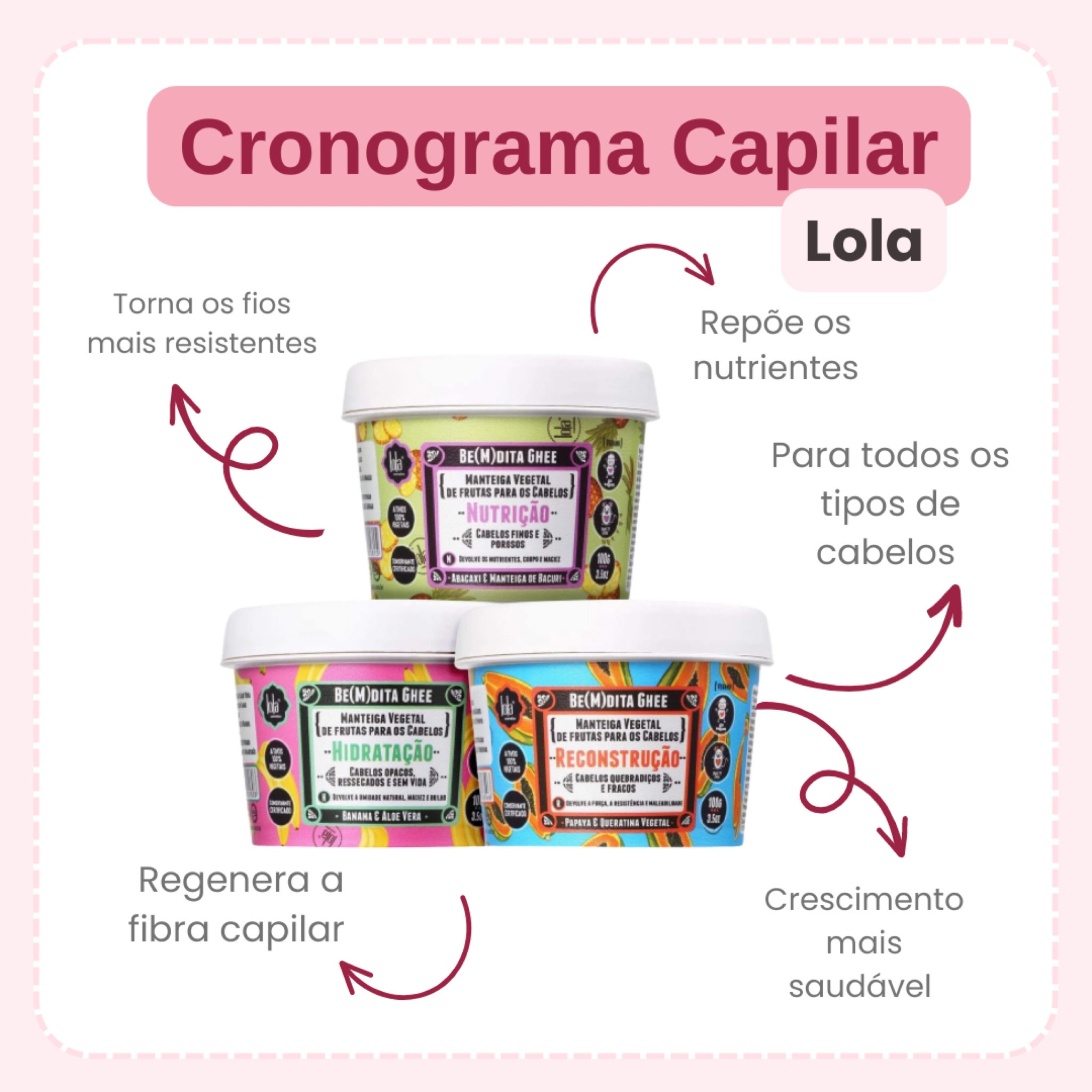 Cronograma capilar Lola Cosmetics 

Kit de cronograma capilar para cabelos danificados, ressecados e quebradiços. 

#LTKbeauty #LTKSale #LTKbrasil