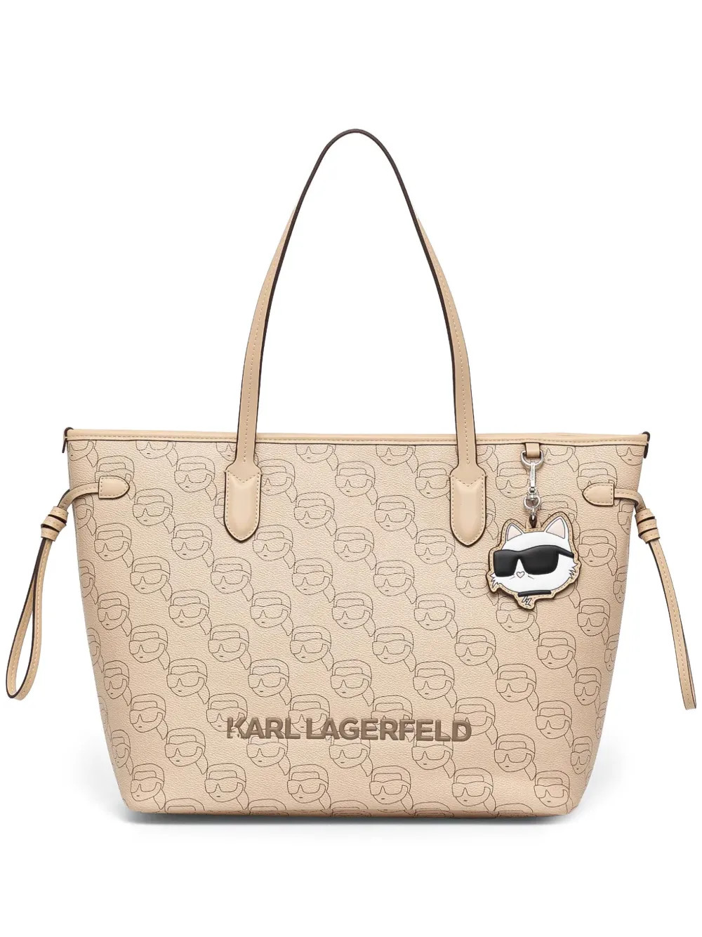Karl Lagerfeld Large Ikon Tote Bag  | Neutrals | FARFETCH NZ | Farfetch Global