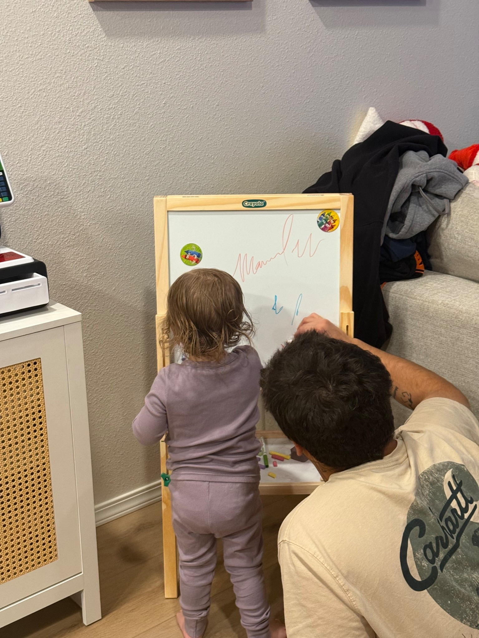 wooden easel I found at Walmart for such a good price !! 