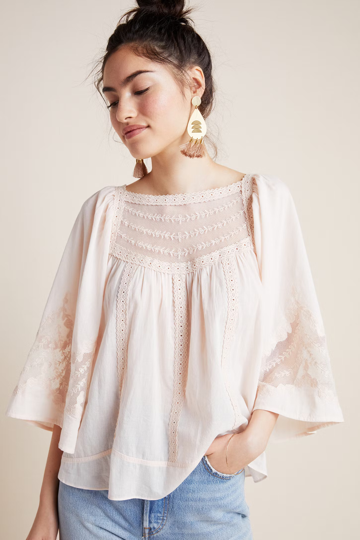 Valentia Peasant Blouse | Anthropologie (US)