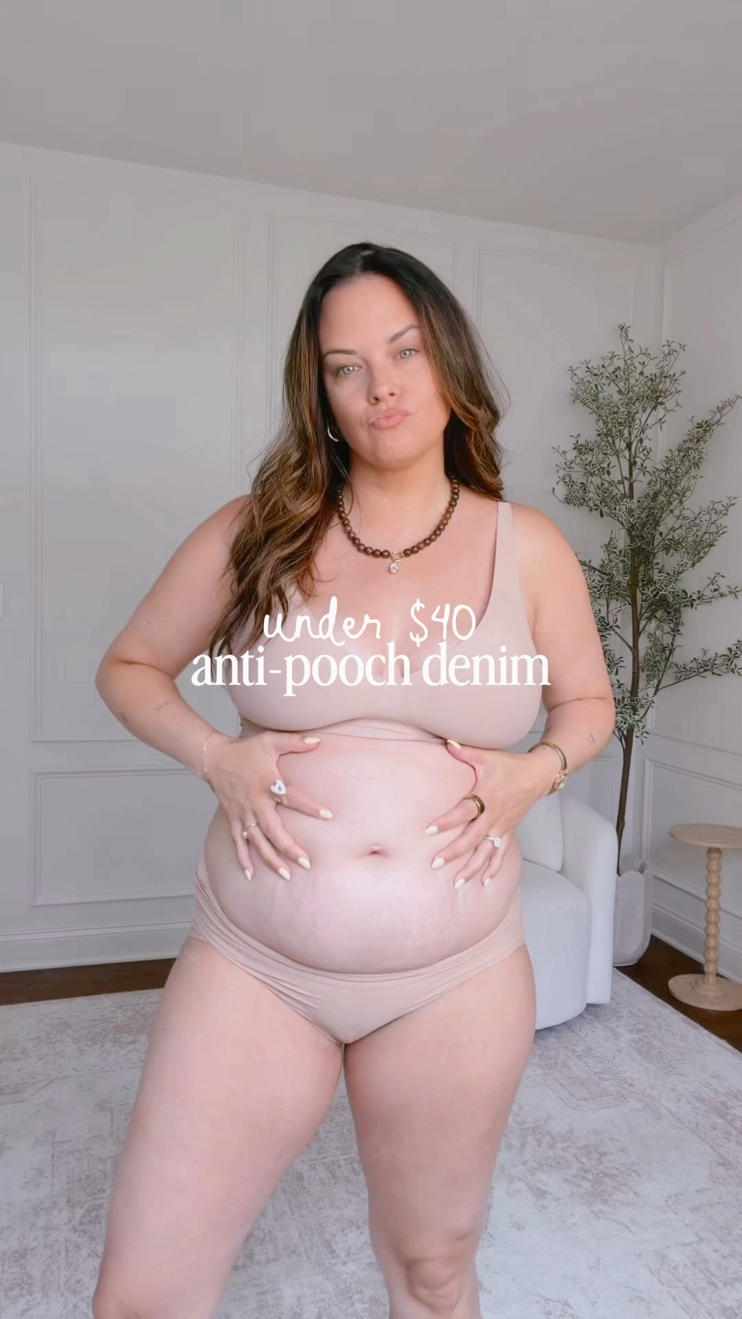 Obsessed with these under $40 anti-pooch denim that holds in the pooch, hugs your curves and lifts the booty.. without stretching out by the end of the day! 

I’m wearing a size 14 regular.. I’m 5’6” & 180lbs..

stay tuned for MORE anti pooch denim!!

#LTKMidsize #LTKootd #LTKmomlife