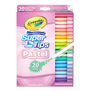 Crayola® 20 Color Super Tips Washable Pastel Markers | Michaels Stores