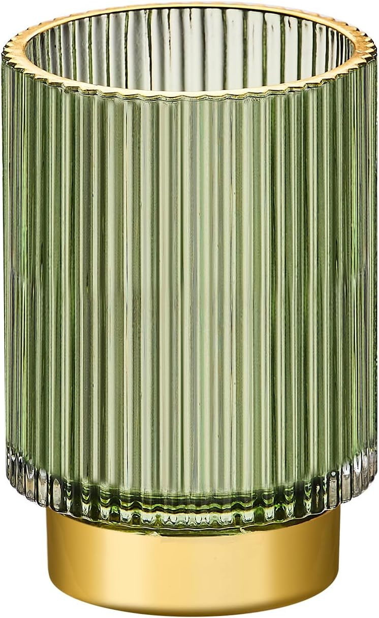 Makeup Brush Holder Organizer,Toothbrush Holders,Desk Pen Pencil Holder,Multifunctional Vintage G... | Amazon (US)