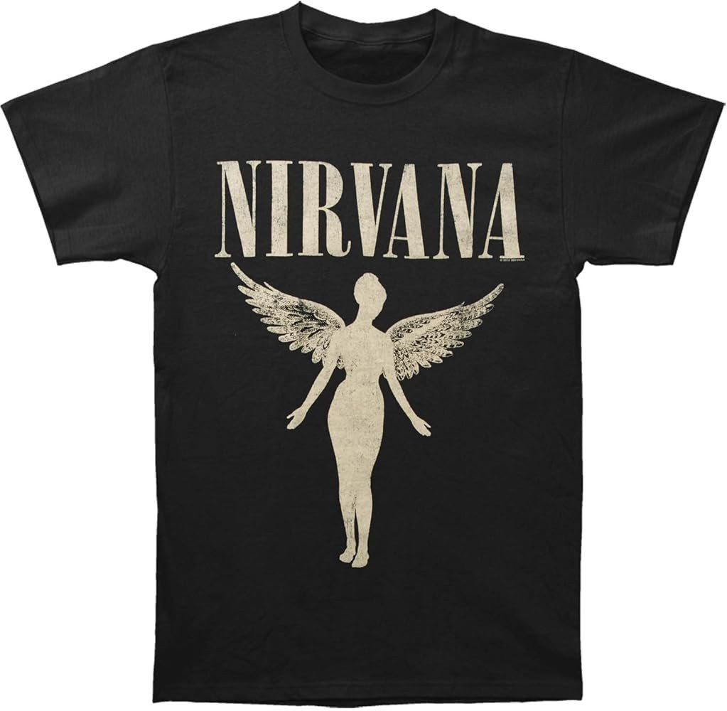Nirvana Men's in Utero Tour Mens Soft T Slim Fit T-Shirt X-Large Black | Amazon (US)