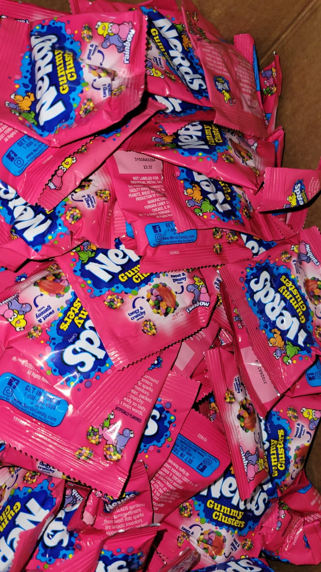 NerdsGummy Cluster Bulk Treat Candy for Kids - Individually Wrapped Gummy Candy Coated Sweets wit... | Amazon (US)