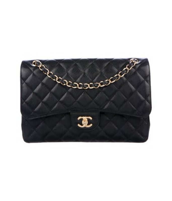 Chanel Classic Jumbo Double Flap Bag Black Chanel Classic Jumbo Double Flap Bag | The RealReal