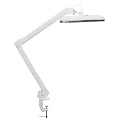 Kings County Tools LED Desk Lamp with Clamp, White | Target