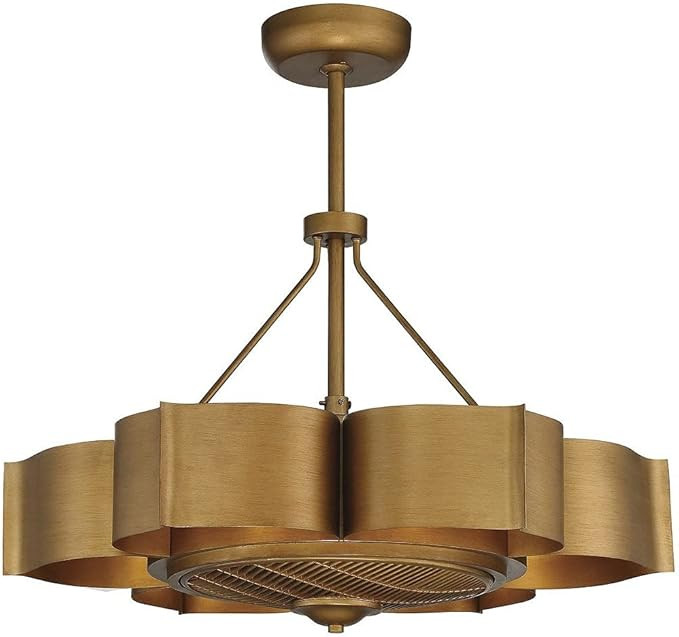 Bailey Street Home 36W 6 Led Fan D Lier-11.88 inches Tall by 31 inches Wide Gold Patina 159-Bel-4... | Amazon (US)