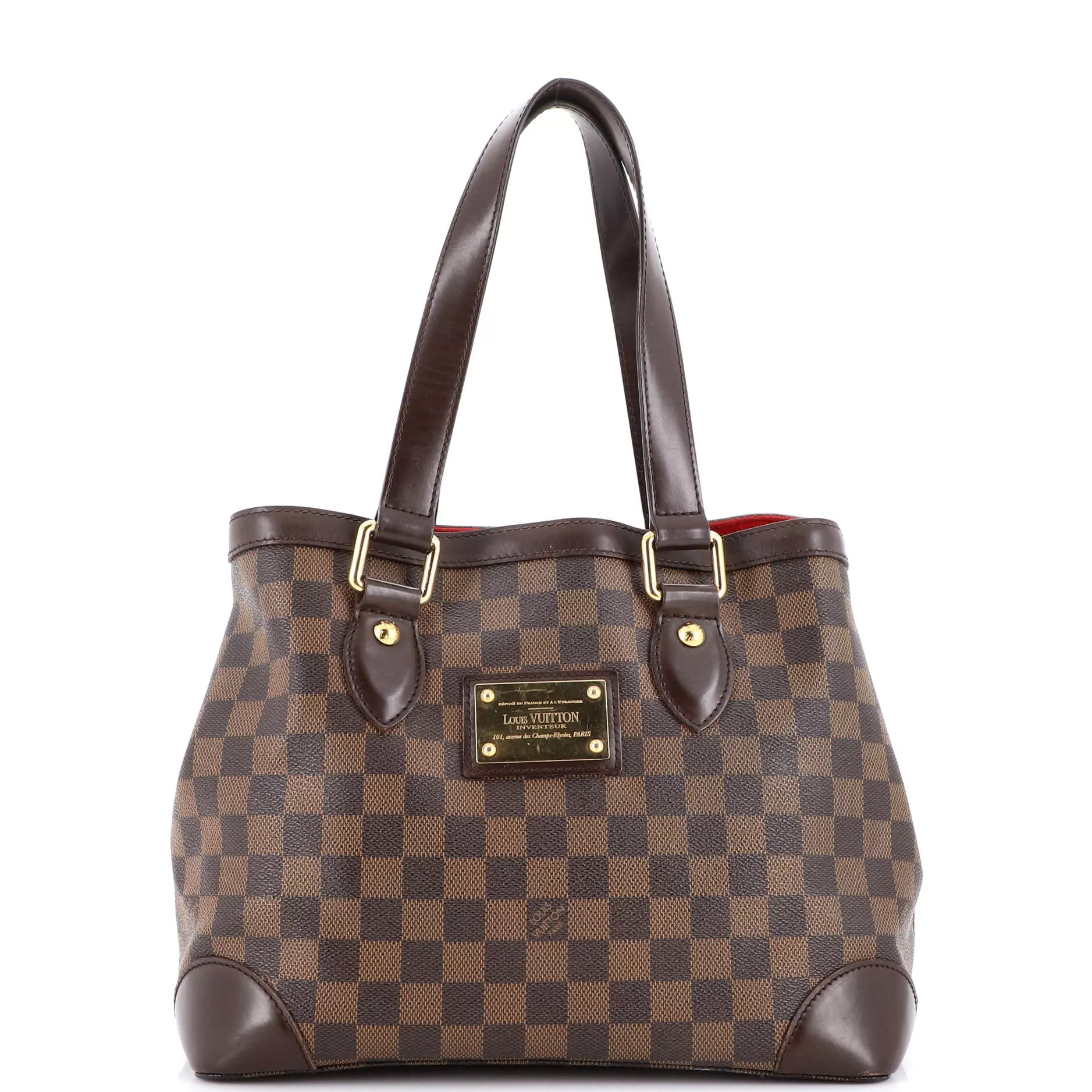 Louis Vuitton Brown Damier Ebene Canvas Hampstead PM Tote Bag