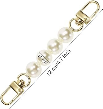 Bag Strap Extender Penta Angel 2Pcs 4.7 Inch Short Faux Pearl Purse Chain Strap Replacement for S... | Amazon (US)