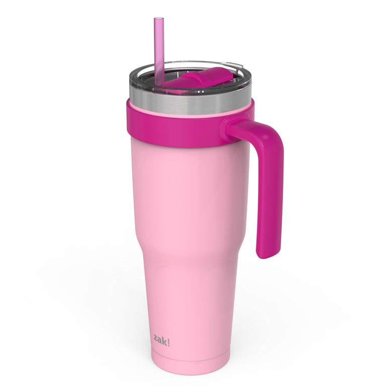 Zak Designs 40 Ounce Stainless Steel Tumbler, Pink Coral - Walmart.com | Walmart (US)