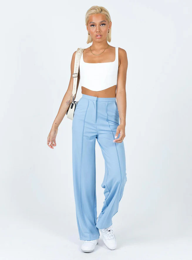 Castel Pants Blue | Princess Polly US