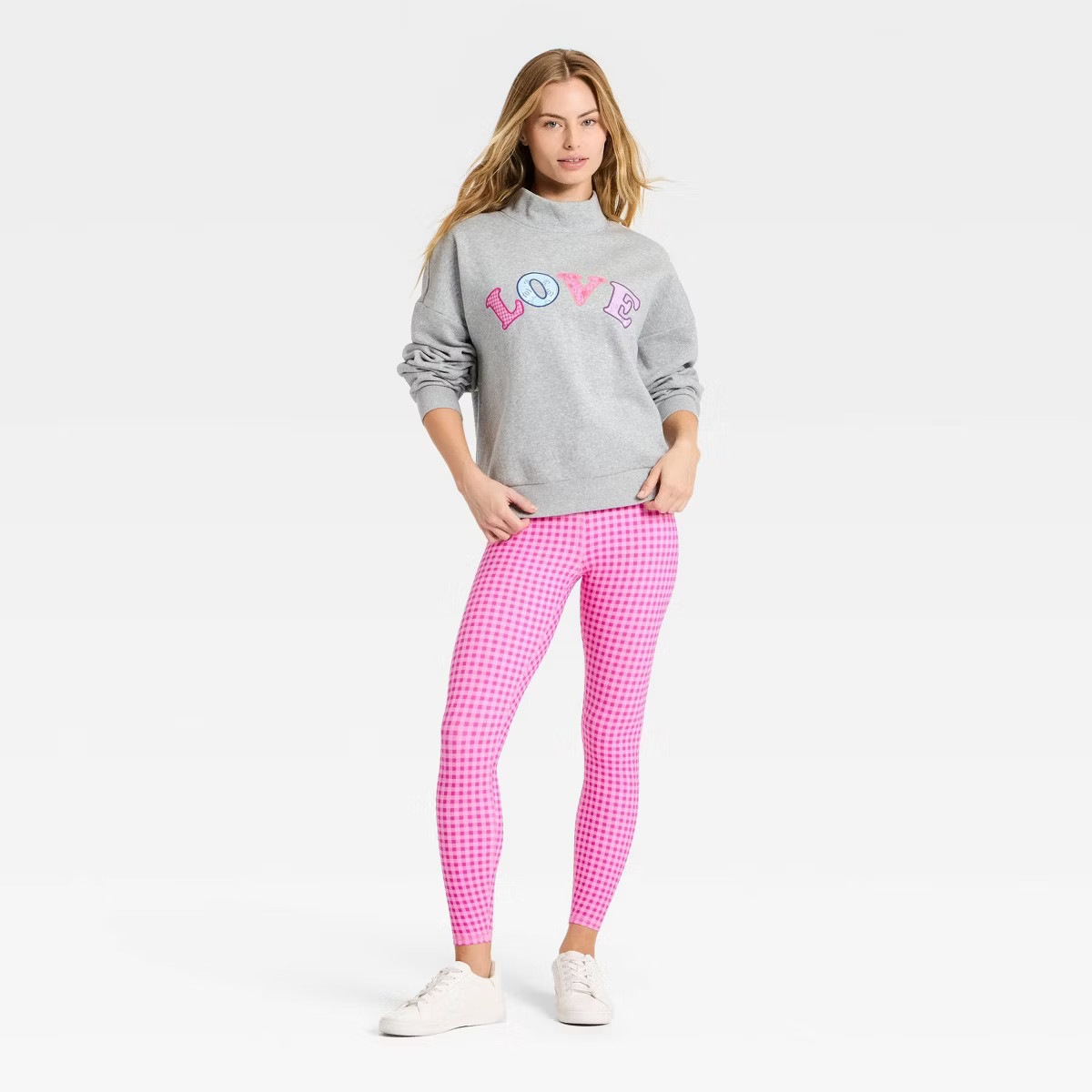 Women's Valentine's Day Mock Neck Sweatshirt - JoyLab™ | Target