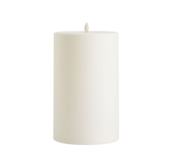 Premium Flickering Flameless Outdoor Pillar Candle | Pottery Barn (US)