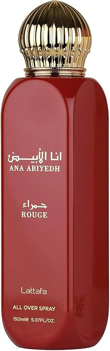 Lattafa Ana Abiyedh Rouge – Fruity, Gourmand, Floral, Musky – All Over Spray Long-Lasting Fra... | Amazon (US)