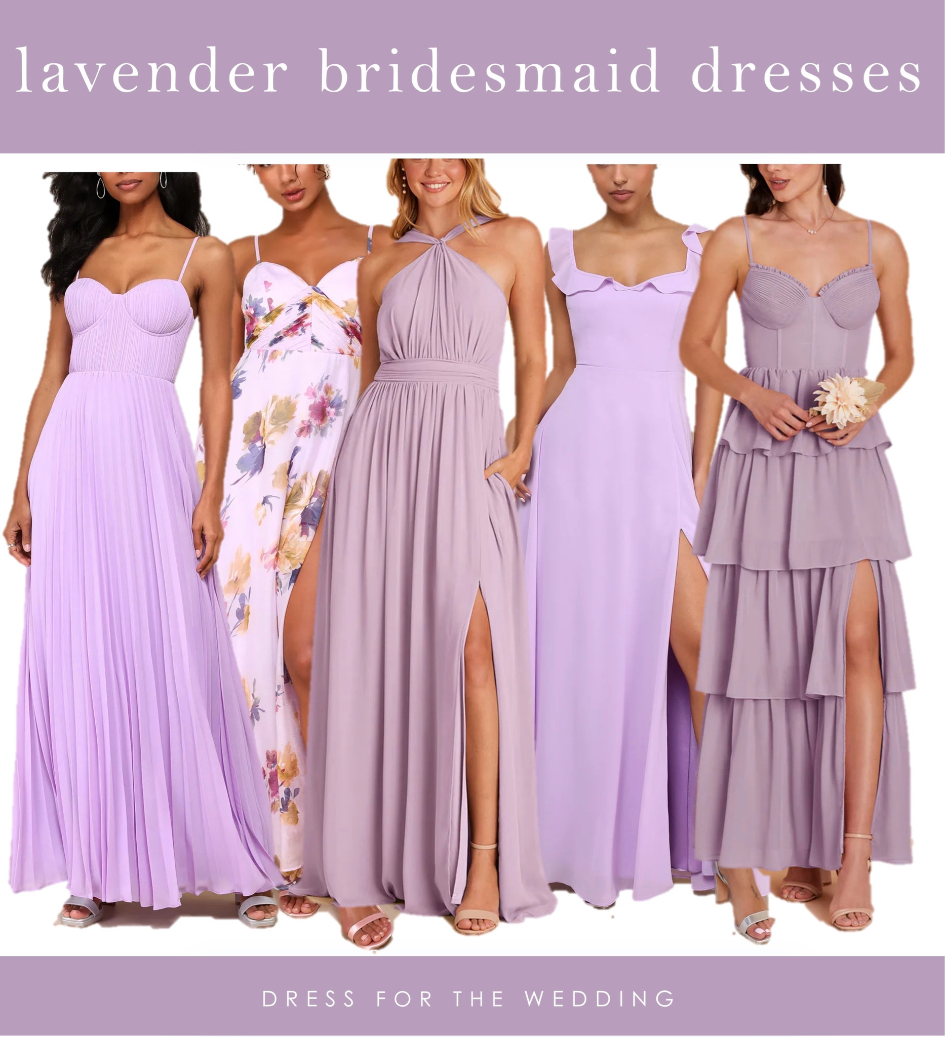 Lavender bridesmaid dresses to mix and match 
Lavender and lilac dresses 
Purple bridesmaid dresses 
Spring dress 
Wedding ideas
Purple floral dress 
Lulus dresses 
Lilac dress 
Birdy Grey bridesmaid dresses 

#LTKFindsUnder100 #LTKSeasonal #LTKWedding