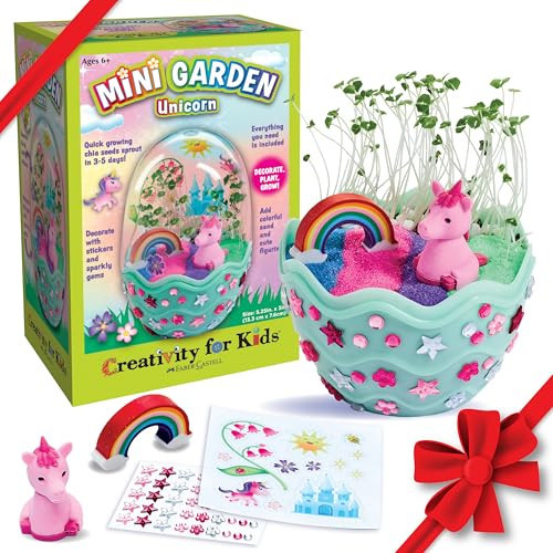 Creativity for Kids Mini Garden: Magical Unicorn Terrarium Kit - Unicorn Gifts for Girls, Kids Craft and Toy, Unique Holiday Stocking Stuffers (Ages 6+) | Amazon (US)