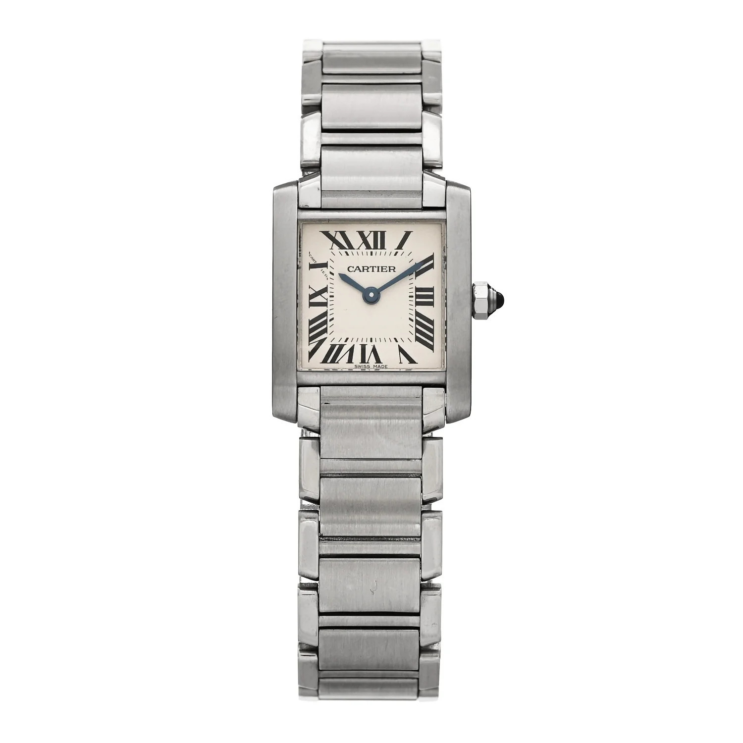 Cartier Stainless Steel 20mm Tank Francaise Quartz Watch | FASHIONPHILE (US)