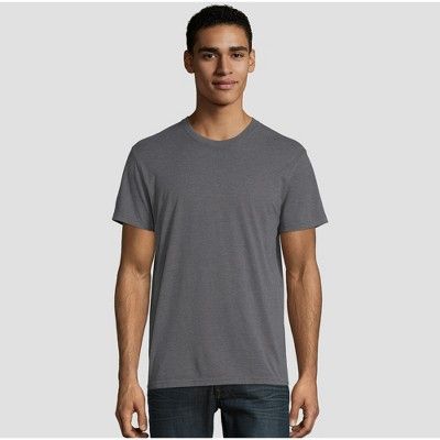 Hanes Premium Men's Short Sleeve Black Label Crew-Neck T-Shirt | Target