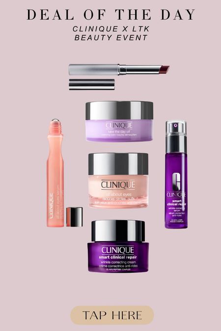 LTK BEAUTY EVENT X CLINIQUE. 25% off site wide + free 5 piece kit on orders over $50! A must have from Clinique for me is the take the day off cleansing balm!!

#LTKSaleAlert #LTKFindsUnder100 #LTKBeauty