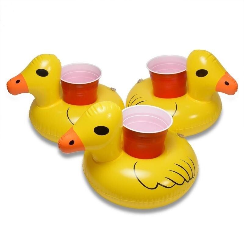 GoFloats Inflatable Duck Drink Holder (3 Pack), Float your drinks in style | Bed Bath & Beyond