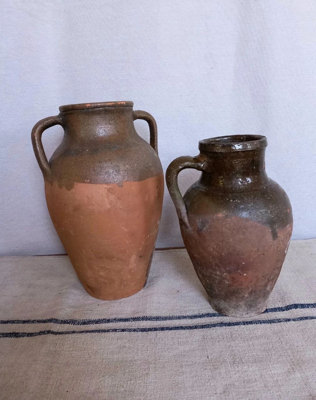 Vintage Turkish Olive Jar/Pots   Modern Rustic,Primitive/Vintage Jug,Rustic Decor,Vintage Decor,H... | Etsy (UK)