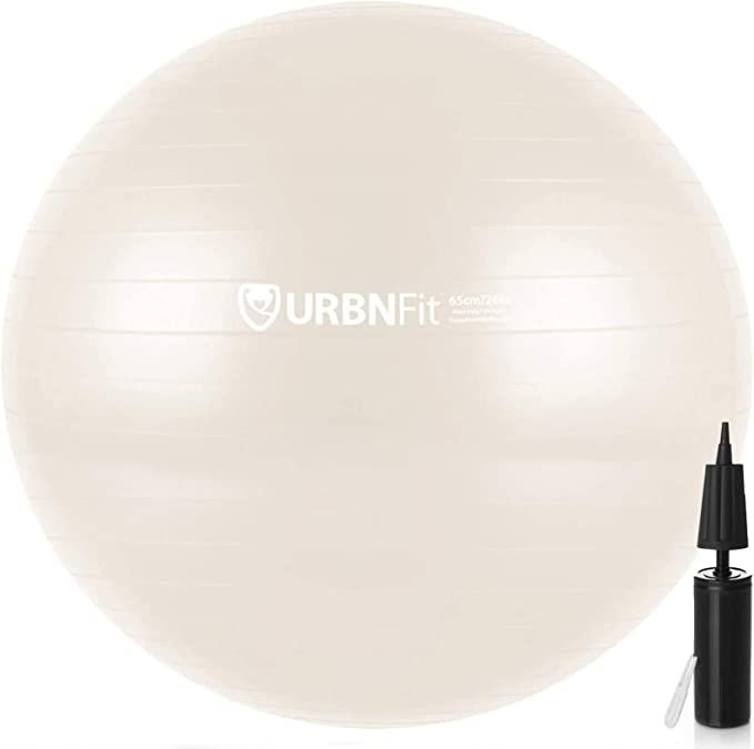 URBNFit Exercise Ball (Multiple Sizes) for Fitness, Stability, Balance and Yoga Ball. Workout Gui... | Amazon (US)