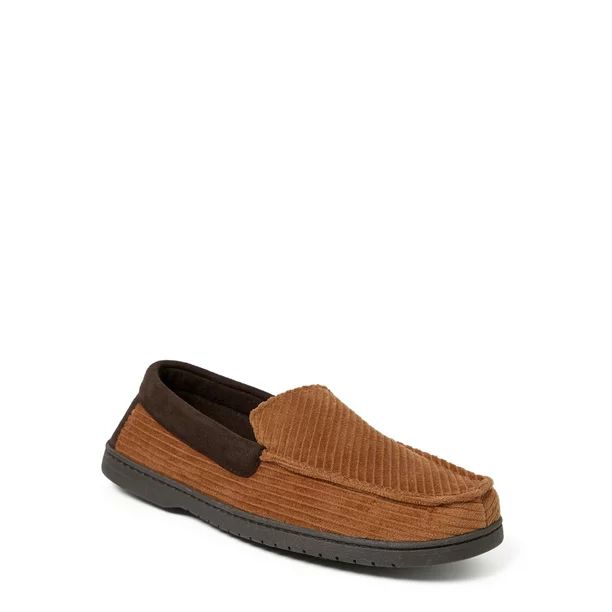 DF by Dearfoams Corduroy Moccasin Slippers with Memory Foam (Men's) | Walmart (US)