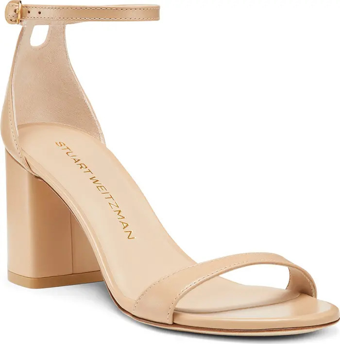 Stuart Weitzman Nudist Block 75 Sandal (Women) | Nordstrom | Nordstrom