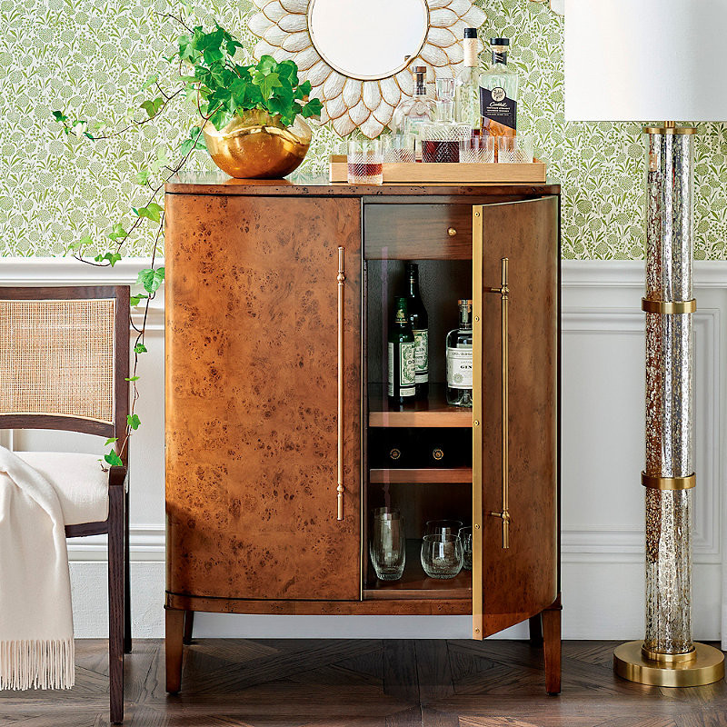 Brando Bar & Storage Cabinet - Coffee - Frontgate | Frontgate
