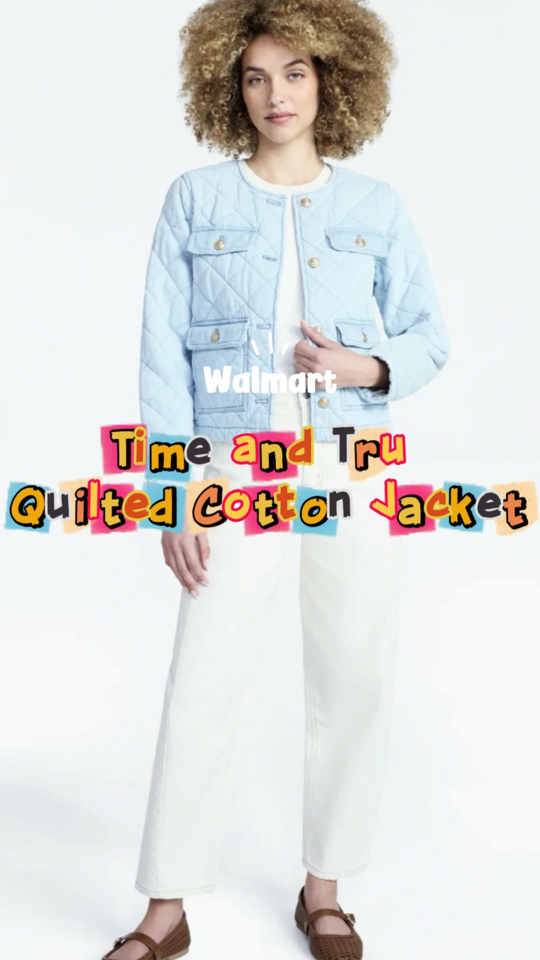 Walmart: Time and Tru Women's Quilted Cotton Jacket, 

#LTKootd #LTKSaleAlert #LTKgrwm