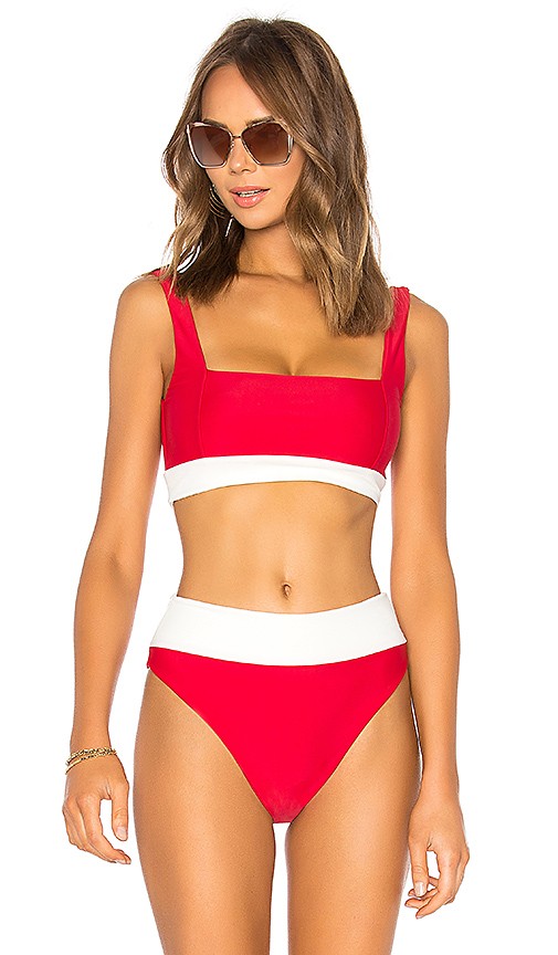 Mack Top in Rich Red & Ivory | Revolve Clothing (Global)
